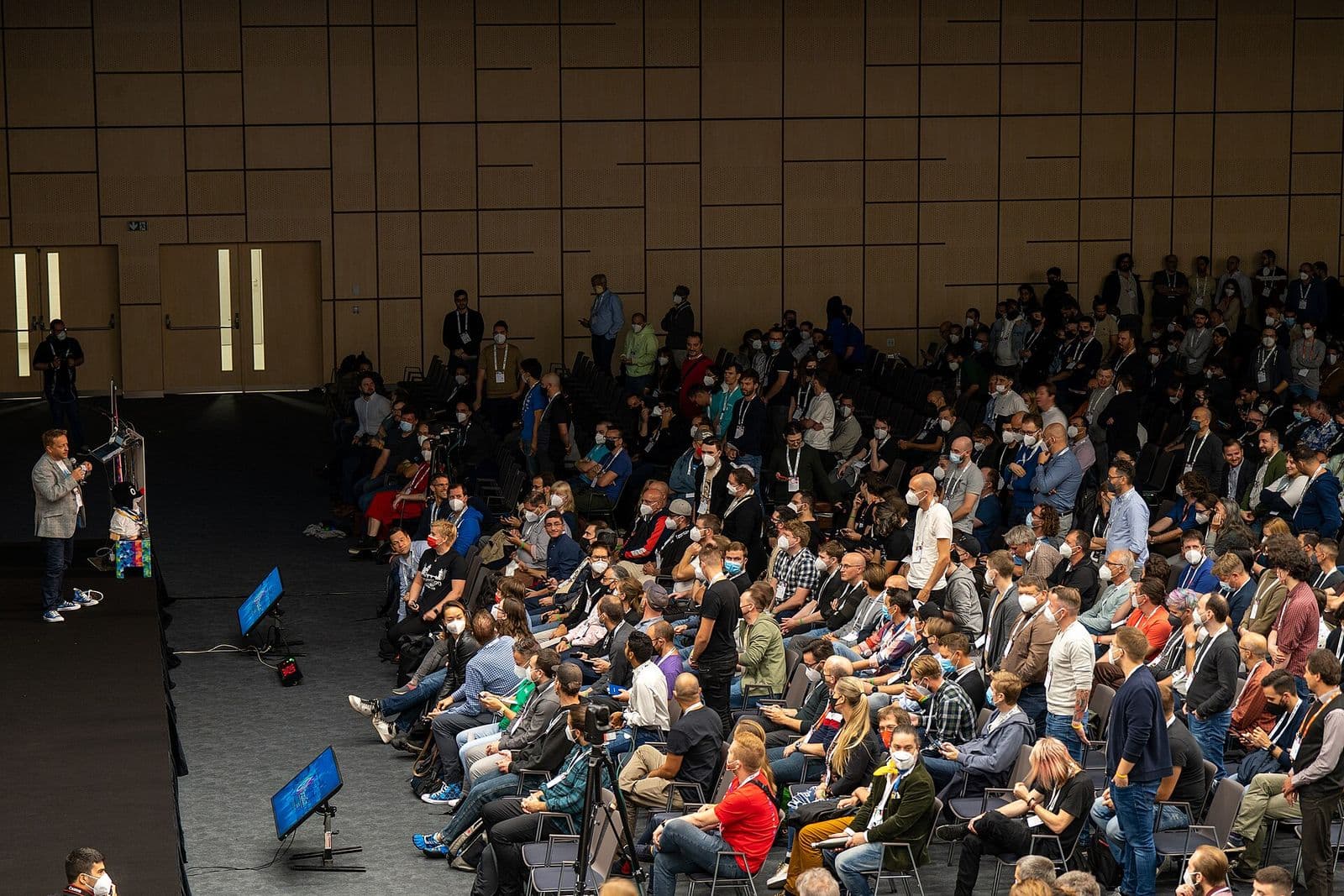 The keynote audience at DrupalCon Prague 2022